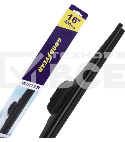 Щетка стеклоочистителя GOODYEAR GY005316 Winter Premium 16''/40 см, 9 переходников