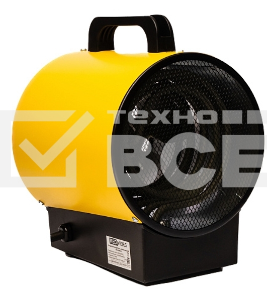 Тепловая пушка электрическая RedVerg RD-EHR3A желтый/черный