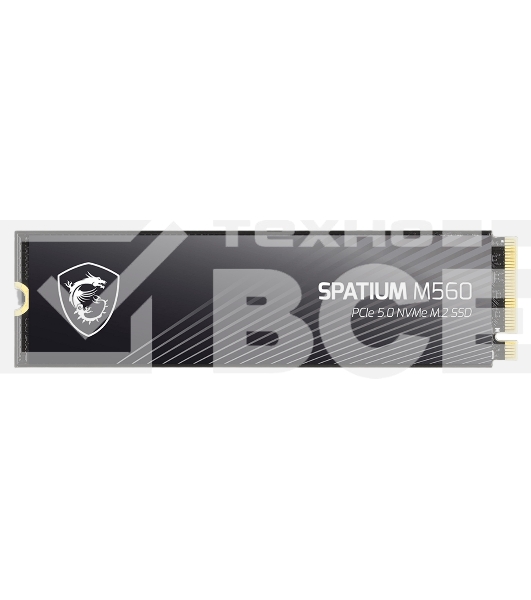 Накопитель SSD MSI M.2 2280 2Tb SPATIUM M560 Client SSD S78-440Q940-P83, PCIe Gen4x4 with NVMe, 3D TLC, R/ W 4900/ 4400