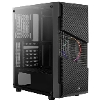 Корпус Aerocool/Formula Menace Saturn RGB-G-BK-v1 (3xUSB, 2xAudio, 0.5 мм, 120 мм FAN, прозрачная стенка-закаленное стекло, mATX, фото 1