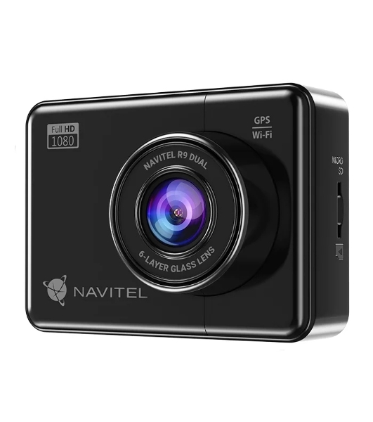 Видеорегистратор Navitel R9 DUAL, 1920x1080, 2.7', с камерой заднего вида, GPS, Wi-Fi, G-сенсор, датчик движения, GPS-информатор