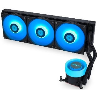Система жидкостного охлаждения Lian Li GA II Lite 360 RGB Black, 360 мм, 3x120 мм, 300-2500 об/мин, 34.8 дБ, 4-pin PWM, ARGB, черный