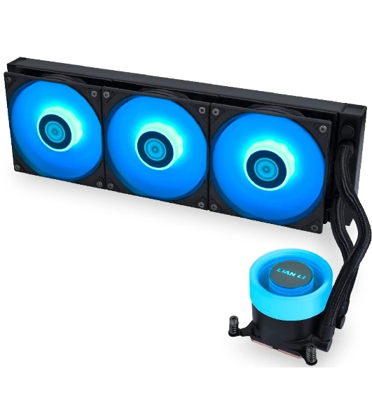 Система жидкостного охлаждения Lian Li GA II Lite 360 RGB Black, 360 мм, 3x120 мм, 300-2500 об/мин, 34.8 дБ, 4-pin PWM, ARGB, черный