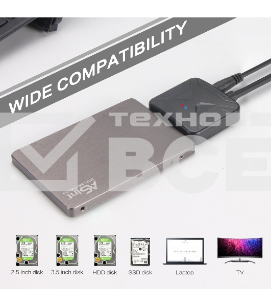 Кабель-адаптер USB3.0 ---SATA III 2.5/3,5