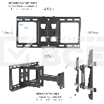 Кронштейн для телевизора Kromax GALACTIC-57 черный 32