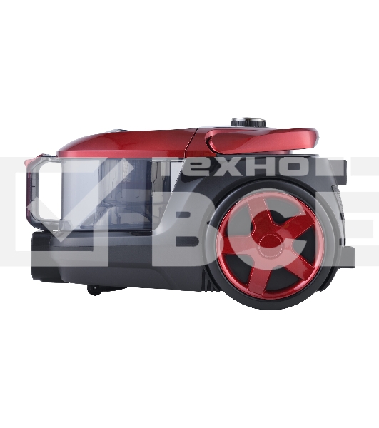 Пылесос Willmark VC-2630CYM ярко-красный, 450/2000 Вт, уборка сухая, пылесборник контейнер 2.5 л