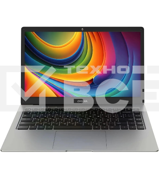 Ноутбук Digma EVE P4850 Pentium N5030 8Gb SSD256Gb Intel UHD Graphics 605 14' IPS FHD (1920x1080) Windows 11 Professional dk.grey WiFi BT Cam 4800mAh (DN14N5-8CXW01)