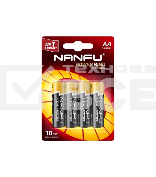 Батарейка Nanfu AA (4шт.) (LR6 4B)