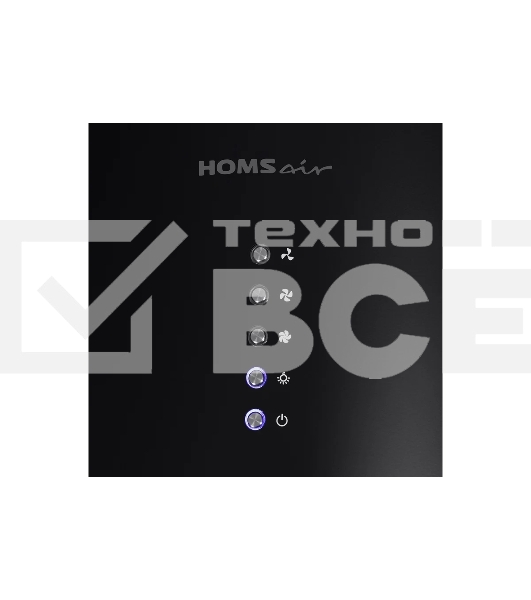 Кухонная вытяжка HOMSair ART 1050IS 35 черный