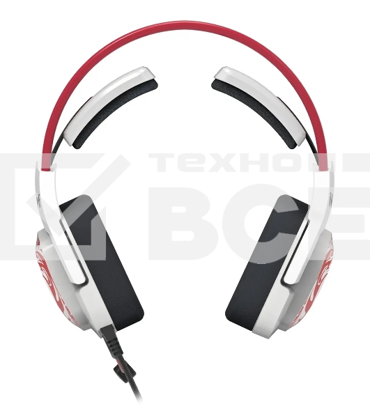 Наушники с микрофоном A4Tech Bloody G575 Naraka белый/красный 2м мониторные USB оголовье (G575 NARAKA)