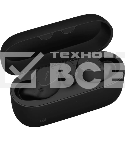 Наушники с микрофоном Jabra Evolve 2 Buds черный внутриканальные BT в ушной раковине (20797-999-989)
