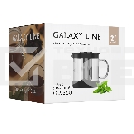 Чайник заварочный Galaxy LINE GL 9360, черный, 600 мл, фильтр из нержавеющей стали 18/10, колба из боросиликатного стекла, носик антикапля, подходит для любых плит, кроме индукционных, выдерживает температуру от -40 до 150 C°, крышка с силиконовыми вставк, фото2