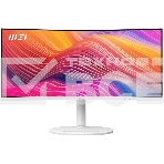 Монитор 34' MSI Modern MD342CQPW VA 3440x1440, 120 Гц, 4 мс, 21:9, 300 кд/м², 2xHDMI, 1xDP, 1xUSB-C, 2x3 Вт, белый, изогнутый, фото5