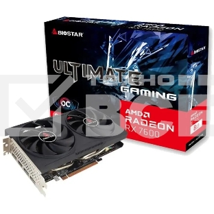 Видеокарта Biostar PCI-E 4.0 VA76S6RM81 RX7600 OC AMD Radeon RX 7600 8Gb 128bit GDDR6 2318/18000 HDMIx1 DPx3 HDCP Ret