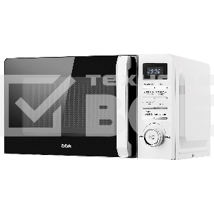 Микроволновая печь BBK 20MWS-720T/W белый, 20 л, 700 Вт, поворотный механизм/кнопки