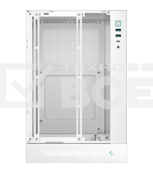 Компьютерный корпус Deepcool CH170 DIGITAL белый без БП mATX 1x120mm 1xUSB2.0 1xUSB3.0 audio bott PSU