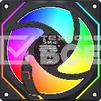 Вентилятор для корпуса Bloody BD-CF120ARGB5 LCD ARGB черный, 120 мм, 1600 об/мин, 26 дБ, 4 pin, фото2