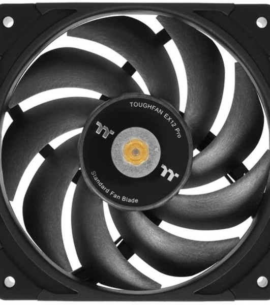 Комплект вентиляторов для корпуса Thermaltake TOUGHFAN EX12 Pro (3 шт.) черный, 120 мм, 2000 об/мин, 29.8 дБ, 4 pin