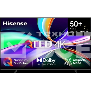 Телевизор 85'' Hisense 85E7Q черный QLED UHD 60Hz Smart TV