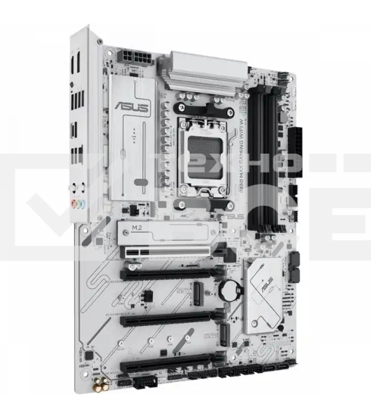 Материнская плата ASUS B850 MAX GAMING WIFI W, AM5, AMD B850, 4xDDR5, 4xSATA, 3xM.2, 1xPCIe 5.0 x16, 1xPCIe 4.0 x4, 2xPCIe 3.0 x1, 1xDisplayPort, 1xHDMI, 1x2.5Gb LAN, Wi-Fi 6E, Bluetooth 5.3, 1xUSB-C 10Gbps, 3xUSB-A 10Gbps, 2xUSB-A 5Gbps, 2xUSB-A 2.0, 3x3