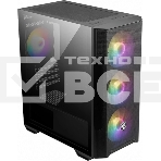 Компьютерный корпус MSI MAG FORGE M100R, Global, 1xUSB 3.0, 2xUSB 2.0, 4x120мм ARGb Fan, ESD ARGbControl Board, Tempered Gl, фото 1