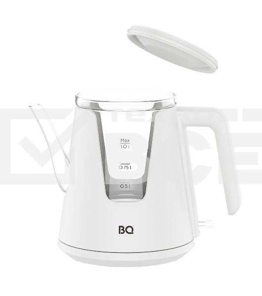 Чайник электрический BQ KT0046DW White, 2200 Вт, 1л