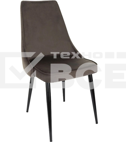 Стул для дома Бюрократ CH-K4_2 комплект 2 шт коричневый Holland 74 металл черный на ножках (CH-K4_1/HL74_2)