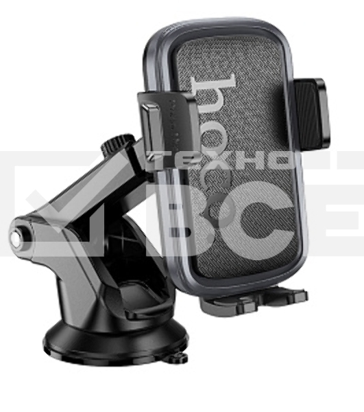 Автомобильный держатель HOCO (6942007647892) H79 4.5'-7.0' черный металлик