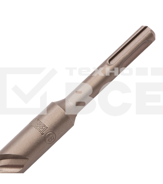 Бур по бетону Denzel двойная спираль, Cobalt W-tip, 18x260 мм, SDS PLUS