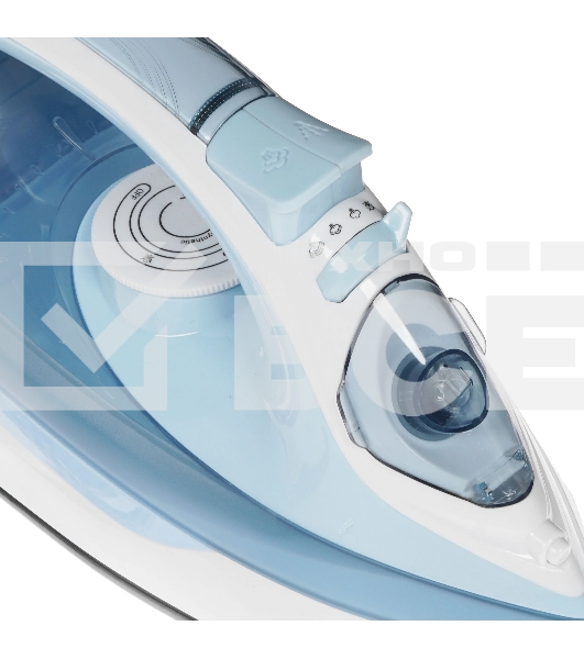 Утюг Atlanta ATH-5544 голубой/белый, 2200 Вт, 32 г/мин, 85 г/мин, 400 мл
