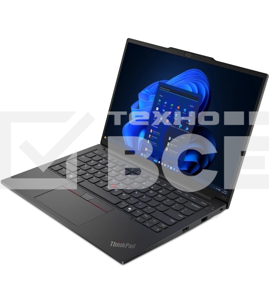 Ноутбук 14' IPS WUXGA LENOVO ThinkPad E14 G6 черный (Core Ultra 7 155H/16Gb/512Gb SSD/VGA int/FP/W11Pro) (21M7002XRT)