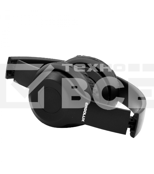 Беспроводные/проводные наушники Ergolux ELX-BTHP01-C02 черный, накладные, Bluetooth 5.0 + проводной, складная конструкция, до 6 ч
