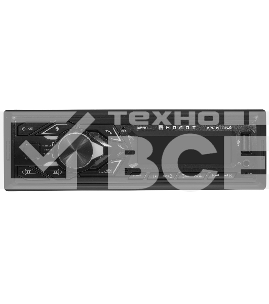 Автомагнитола URAL МОЛОТ АРС-МТ 111С, 1 DIN, Bluetooth, USB Type-A, AUX