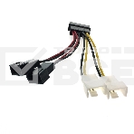 Переходник питания для вентилятора 4pin на 4х3pin Espada E4PINm-4X3pINm, фото3