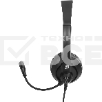 Гарнитура проводная с микрофоном Оклик HS-M500 черный 1.8м накладные оголовье (1900379), фото4