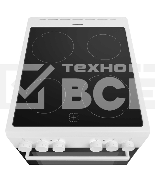 Плита электрическая Maunfeld MEC55CW07 белый, конфорок 4 шт, духовка 60 л, 50 см x 85 см x 60 см