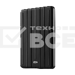 Внешний накопитель SSD Silicon Power 512Gb Bolt B75 Pro <SP512GBPSD75PSCK> (USB 3.1 Gen2 Type C, 520/450Mbs, противоударный MIL-STD 810G, 124х82х12mm, 85g) Black, фото2