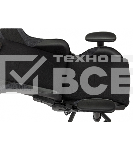 Кресло игровое Бюрократ VIKING 4 AERO BLACK EDITION черный искусст.кожа/ткань