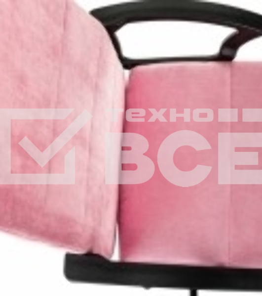 Кресло офисное Бюрократ Triest Fabric розовый Velvet 36 крестов. металл черный