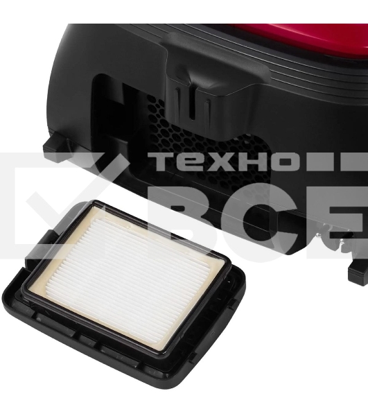 Пылесос Sharp ECKB19RR, красный/черный, 350/1900 Вт, уборка сухая, пылесборник мешок 2.3 л