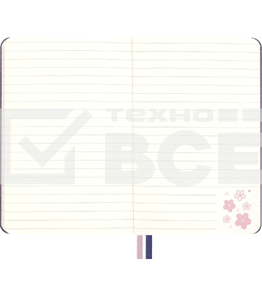 Блокнот Moleskine LIMITED EDITION SAKURA LESU08MM710 Pocket 90x140мм, обложка текстиль, 160 страниц, линейка, синий, 2025