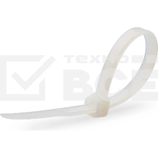 Нейлоновые стяжки Fortisflex КСС 4х250 белый 100 штук