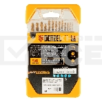 Набор сверл по металлу Denzel 1,5-6,5 мм, HSS-Tin, Golden Tip, 13 шт, фото4