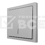 Выключатель 1-кл. с индик. СП ZIMA IP20 10А безвинт. зажим серый матовый LEZARD 704-7488-111QC, фото3