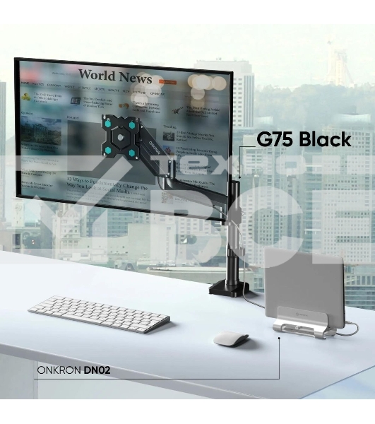 Кронштейн для монитора ONKRON 13'-34' настольный, черный G75