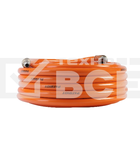 Шланг Patriot пневматический армированный RPH 15 (длина 15 м, диаметр 10х16, раб/макс давление 20/60 бар, мин/макс температура -35/70С, быстросъем рапид)