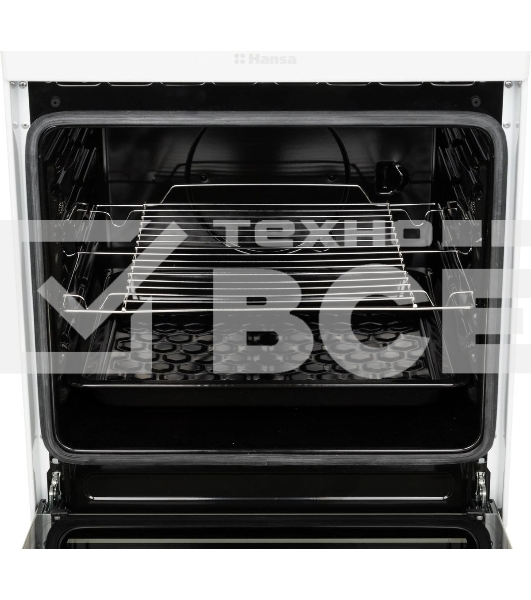 Плита электрическая Hansa FCCW54000 белый, конфорок 4 шт, духовка 68 л, 50 см x 85 см x 60 см