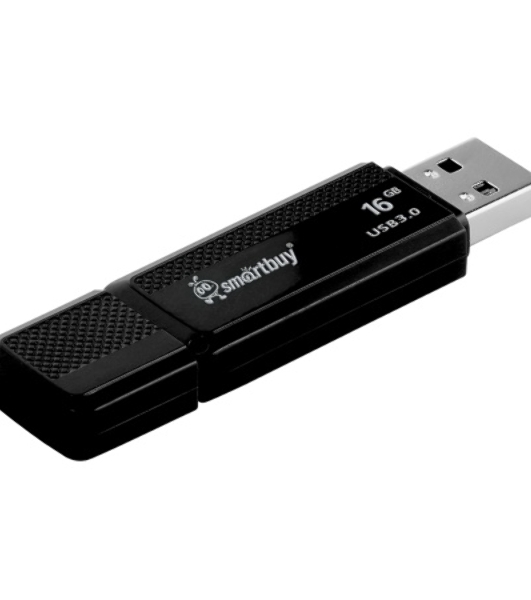 Флешка USB Smartbuy Dock (SB16GBDK-K3), 16Gb, USB 3.0/3.1, R/W 70/25, черный