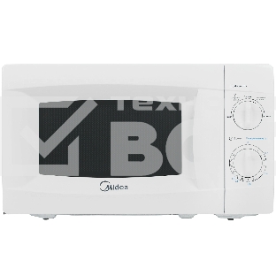Микроволновая печь Midea MM720CKE белый, 20 л, 700 Вт, переключатели - поворотный механизм