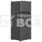 Холодильник Kraft KF-DF340S серебристый двухкамерный 164/41л морозилка сверху, фото 1